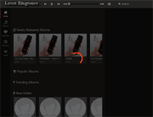 Tablet Screenshot of latestringtones.net